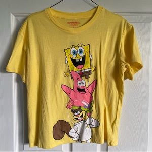 NWT Cropped SpongeBob SquarePants shirt